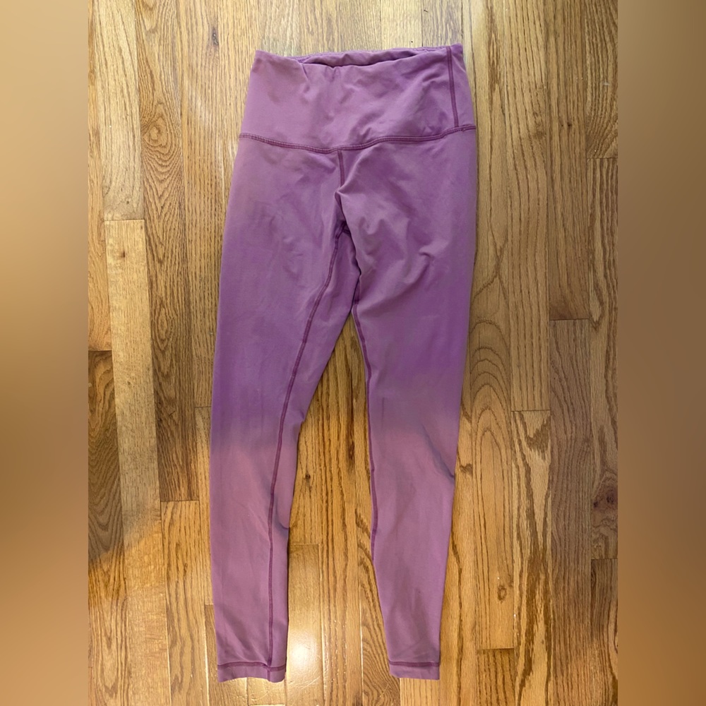 Lilac/ dark rose colored leggings Size S